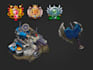 draw 2d game art props, icons, items, objects