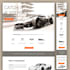 convert design to html page with bootstrap tailwind jquery