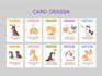 design cute custom card game, flashcard, playing card and deck design