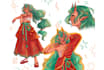 draw fantasy and dungeons and dragons charater