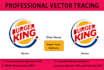 do vector tracing and convert raster or logo to vector