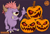create a custom cool monster cartoon character illustration