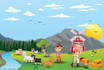 draw cute children book illustration