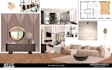 do interior design floor plan and moodboards