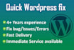 troubleshoot your wordpress website, edit wordpress website