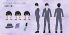 draw model sheet for any character
