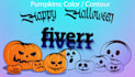 create halloween fire logo