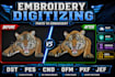 do embroidery digitizing into dst,pes,ofm,pxf files