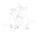 draw black and white line art with in 8 hrs