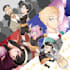 create colorful line less anime art