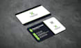 design a futuristic business or calling card with letterhead