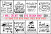 provide creative, svg, cut files, pdf, png, bundle design