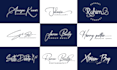 design professional handwriting, signature, scripted, cursive, style logo