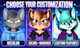 create a furry live2d vtuber model from my template