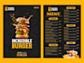 design an elegant restaurant flyer and menu