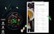 design professional and modern print menu food menu