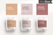 do editable candle label design template