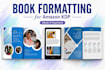 format your book for amazon KDP paperback and kindle ebook
