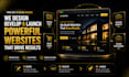 design, develop and build a stunning website and ecommerce store