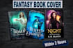 make a fantasy book cover, within 2 hours