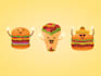 draw a simple food character design