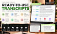 transcribe audio and video to text in english or turkish