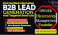 b2b lead generation b2b sales leads prospecting linkedin lead generation emails