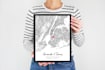 create your where we met map poster for a gift