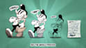 draw retro cartoon ilustration in 30s rubberhose  style
