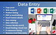 do data entry, data management and of data collection