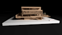make renders for arquitecture models in cardboard and wood textures