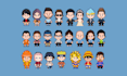 draw you or character you want in cute pixel art