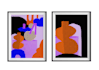create colorful abstract wall art designs