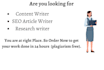 write SEO friendly web content, blog posts, and articles