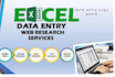 do web research, copy paste and data entry
