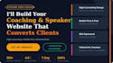 design coaching website for a life coach, consultant, speaker, or trainer