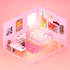 interior design the living room,bedroom, laundry in 3d