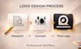 modern minimalist logo design, with complete branding kit and brand identity