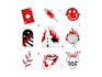 create flash tattoo illustration