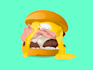 draw food in realistic cartoon illustration