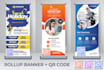 design roll up banner with qr code free