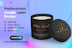 create a professional candle label and box design