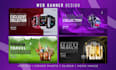 design high converting website banner ads, headers and sliders