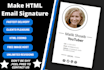make modern HTML signature