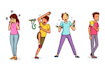 design custom vector hand drawn icon set  illustrations