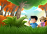 make a children book cover illustration