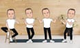make your cartoonist avatar with different postures