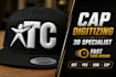 digitize caps, hats and left chest logo for embroidery