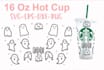 starbucks cup svg cut files