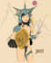draw a figure vintage comic 70s style